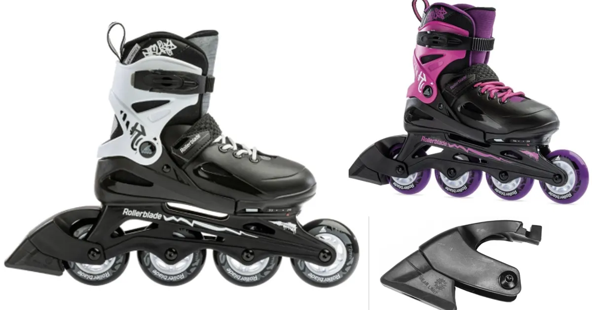 اسکیت برند رولربلید rollerblade  مدل fury سایز متغیر